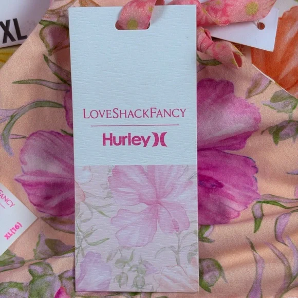 LoveShackFancy Pink and Yellow Bikini Swimwear